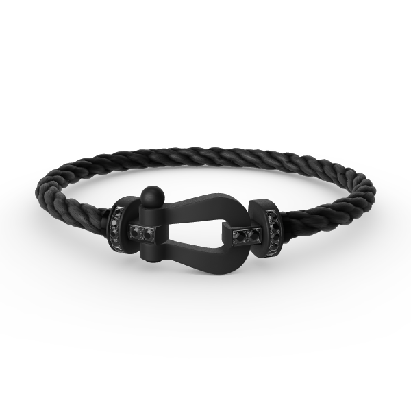 [Star Jewelry]FORCE LARGE SERIES HORSESHOE BLACK SAMURAI BRACELET