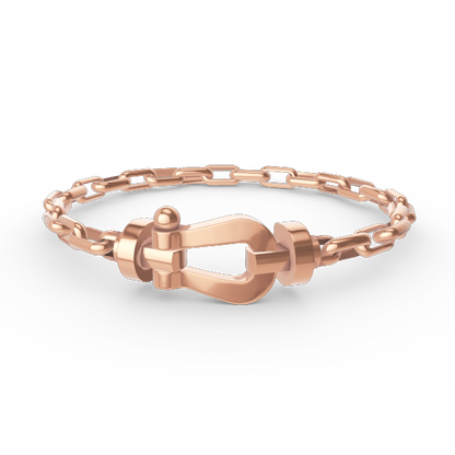 [Star Jewelry]FORCE LARGE HORSESHOE CLASP  METAL BRACELET