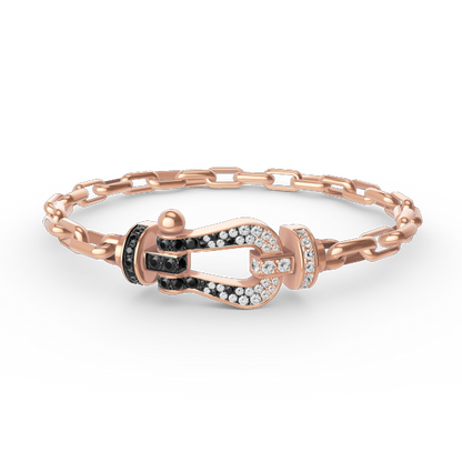 [Star Jewelry]FORCE LARGE HORSESHOE CLASP  METAL BRACELET