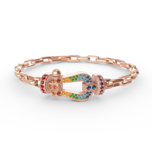 [Star Jewelry]FORCE LARGE HORSESHOE CLASP  METAL BRACELET