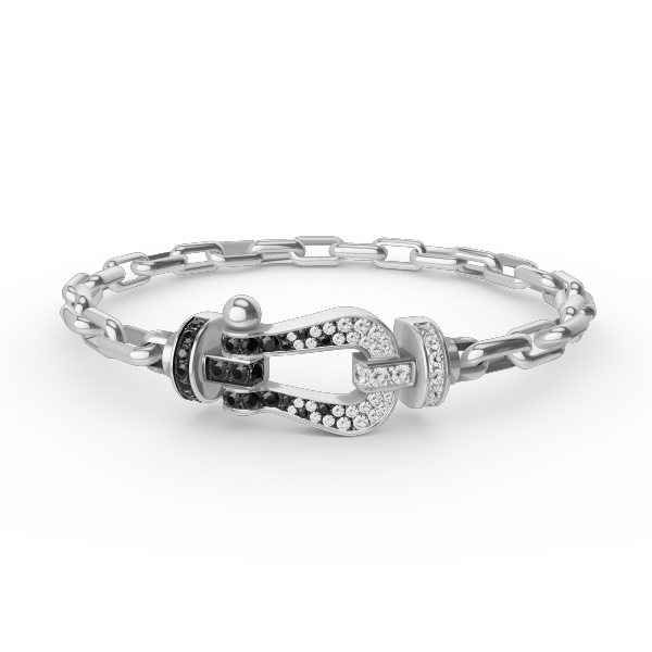 [Star Jewelry]FORCE LARGE HORSESHOE CLASP  METAL BRACELET