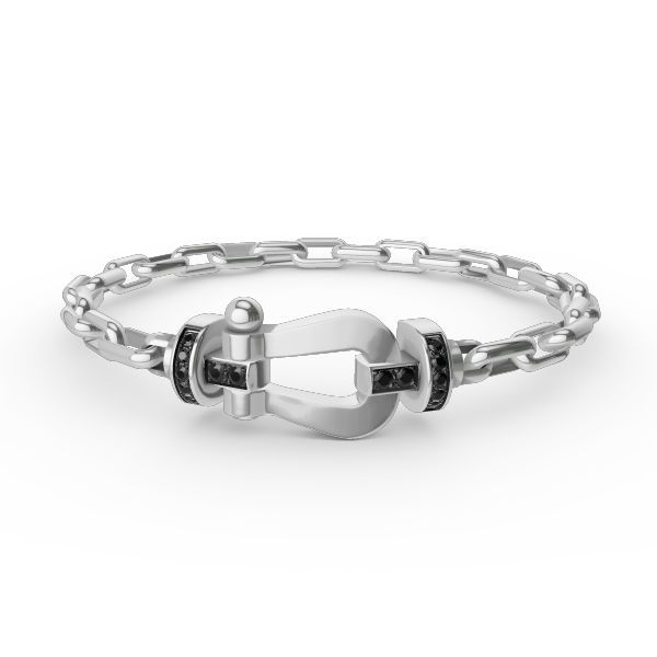 [Star Jewelry]FORCE LARGE HORSESHOE CLASP  METAL BRACELET