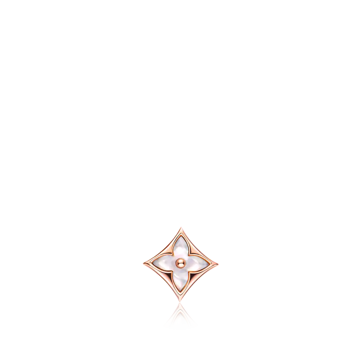 [Star Jewelry]STAR MOP PINK GOLD EARRINGS