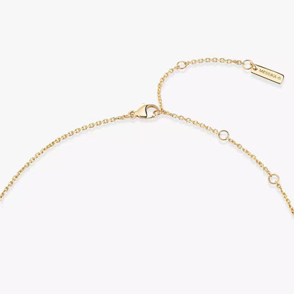 [Stars Jewelry]Lucky Eye Diamond Necklace in Rose Gold and Turquoise