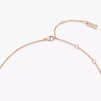 [Stars Jewelry]Lucky Eye Diamond Necklace in Rose Gold and Turquoise