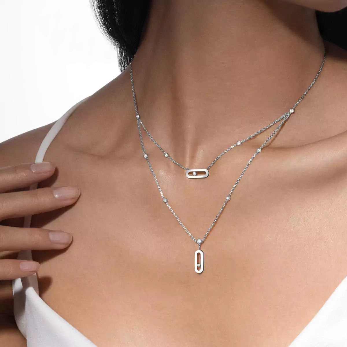 [Stars Jewelry] Move Uno Diamond Necklace
