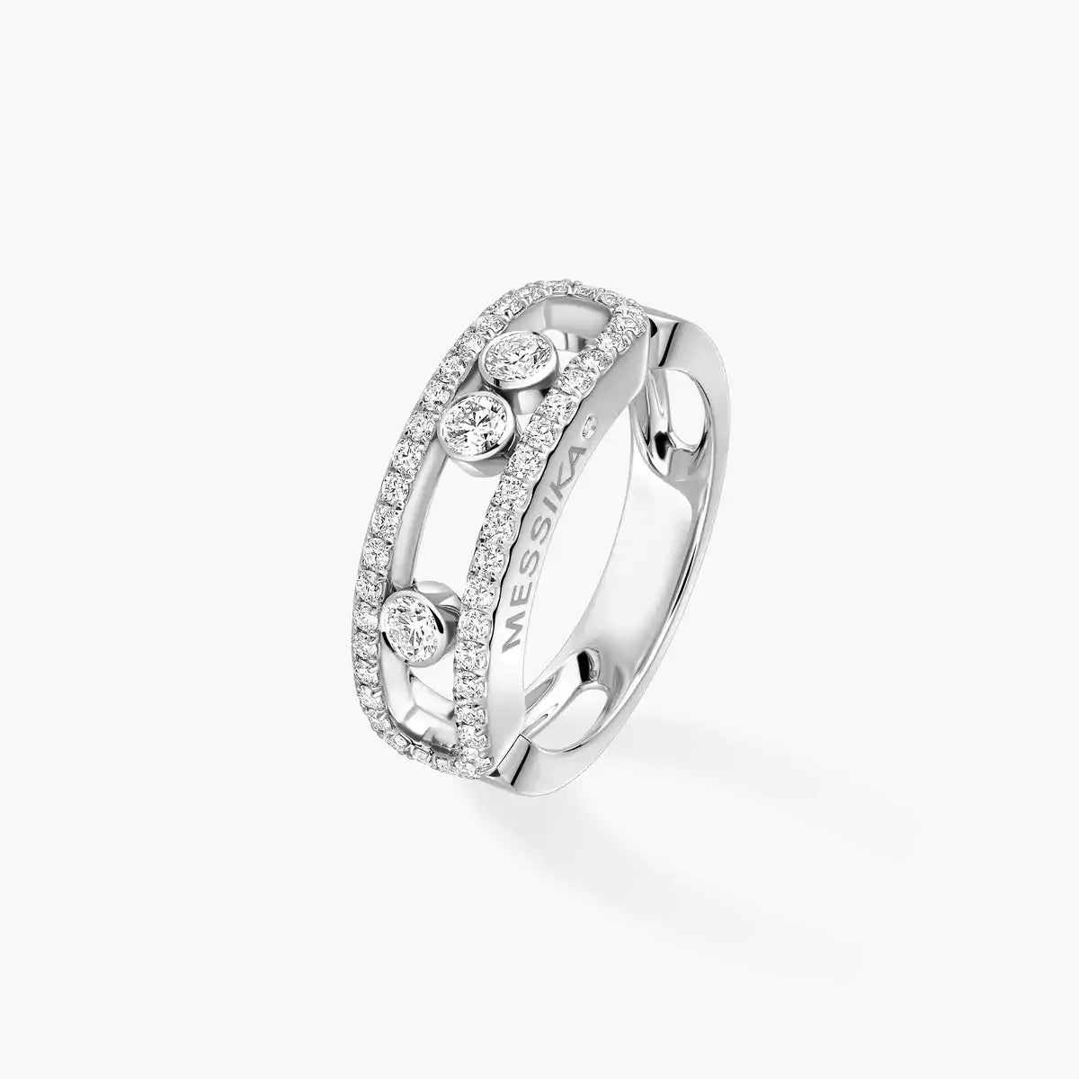 [Stars Jewelry] Move Gold Diamond Pave_ Ring