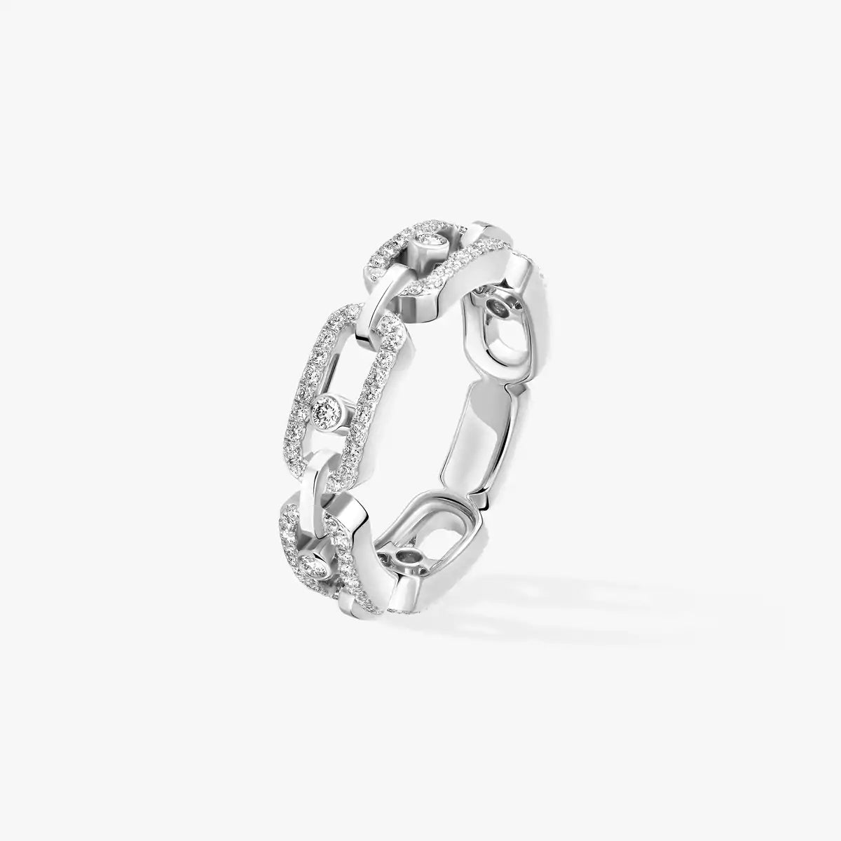 [Stars Jewelry]Move Link Pave_-Set Diamond Ring in Gold