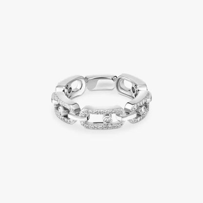 [Stars Jewelry]Move Link Pave_-Set Diamond Ring in Gold