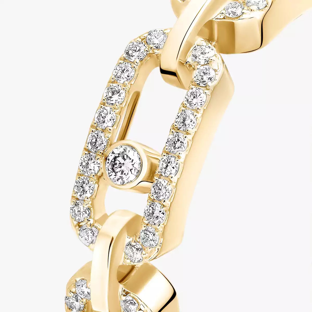 [Stars Jewelry]Move Link Pave_-Set Diamond Ring in Gold
