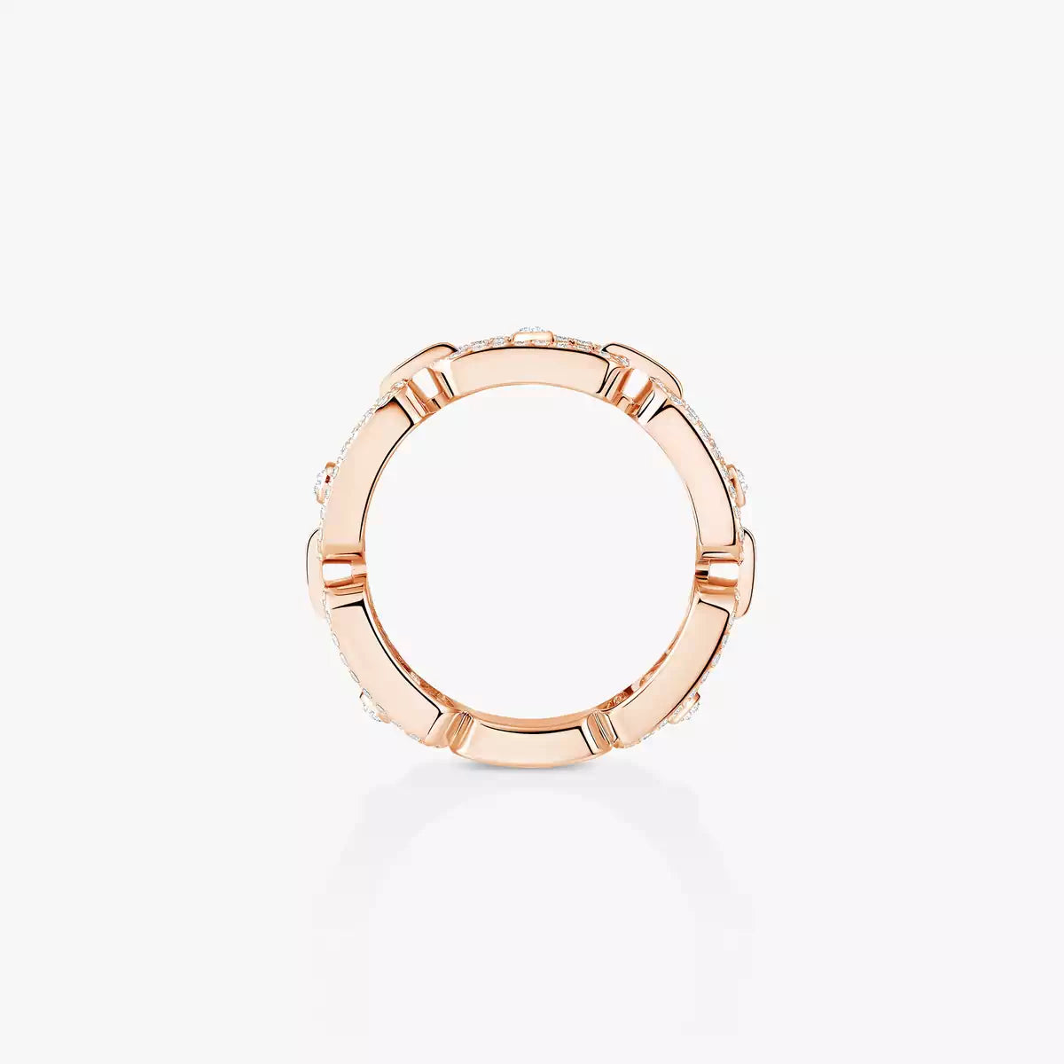 [Stars Jewelry]Move Link Pave_-Set Diamond Ring in Gold