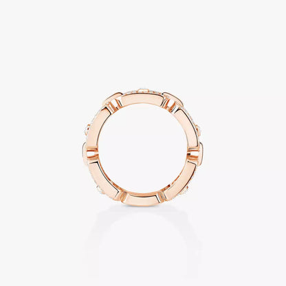 [Stars Jewelry]Move Link Pave_-Set Diamond Ring in Gold