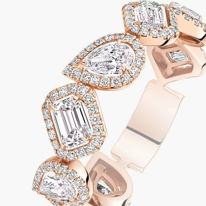 [Stars Jewelry]Diamond Wedding Ring My Twin
