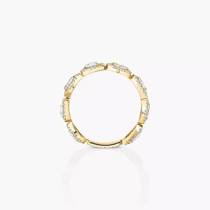 [Stars Jewelry]Diamond Wedding Ring My Twin