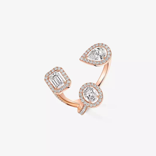 [[Stars Jewelry] Diamond Ring 0,25ct My Twin Trilogy