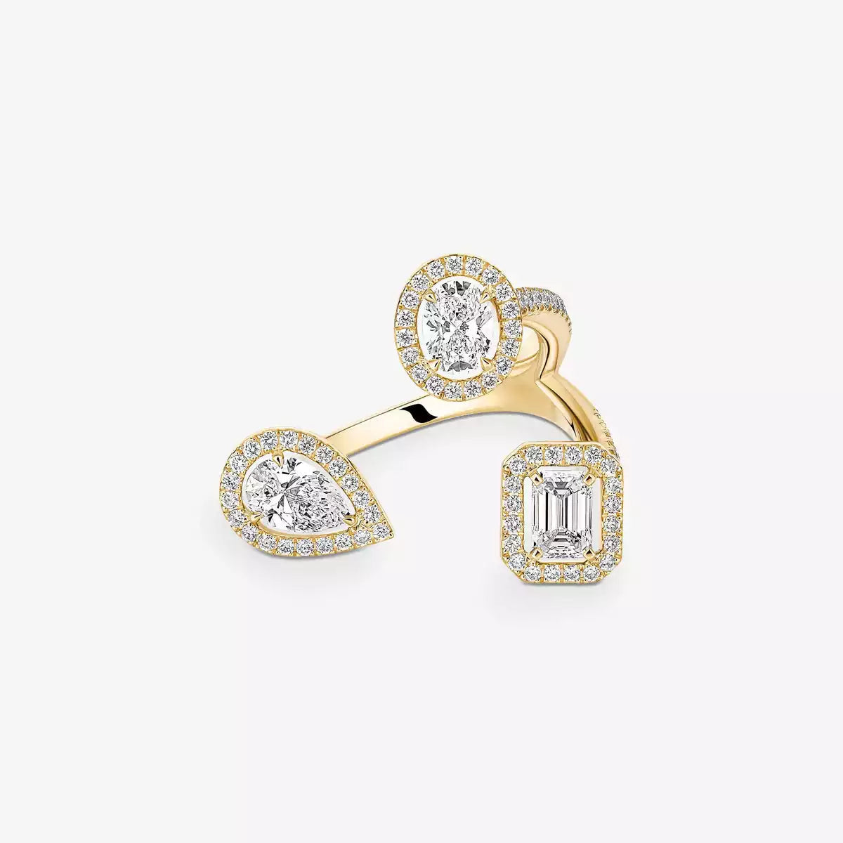 [[Stars Jewelry] Diamond Ring 0,25ct My Twin Trilogy