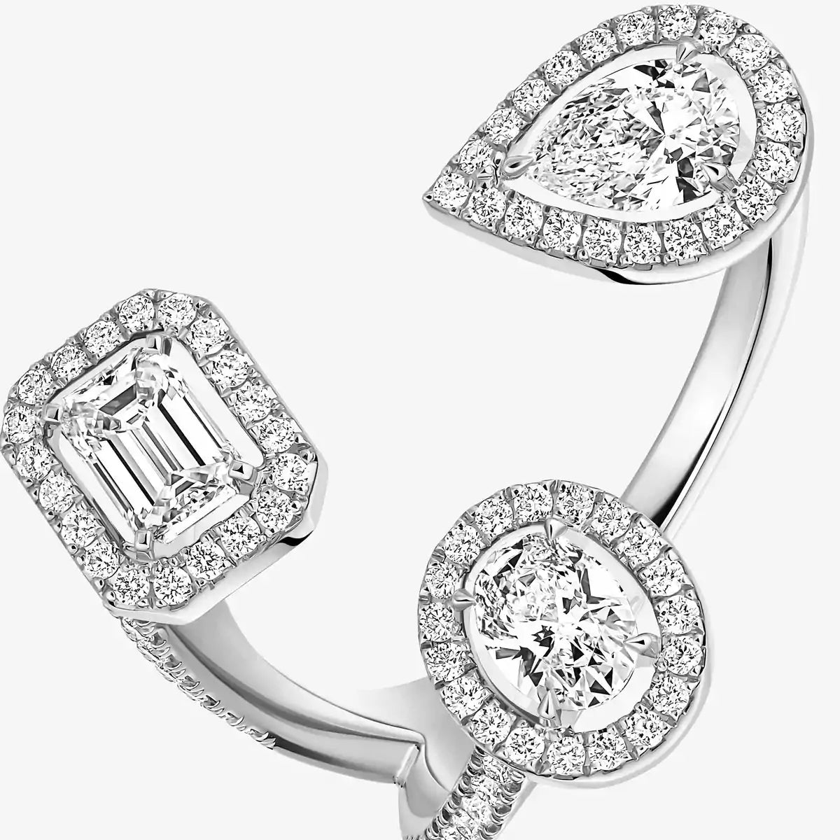 [[Stars Jewelry] Diamond Ring 0,25ct My Twin Trilogy