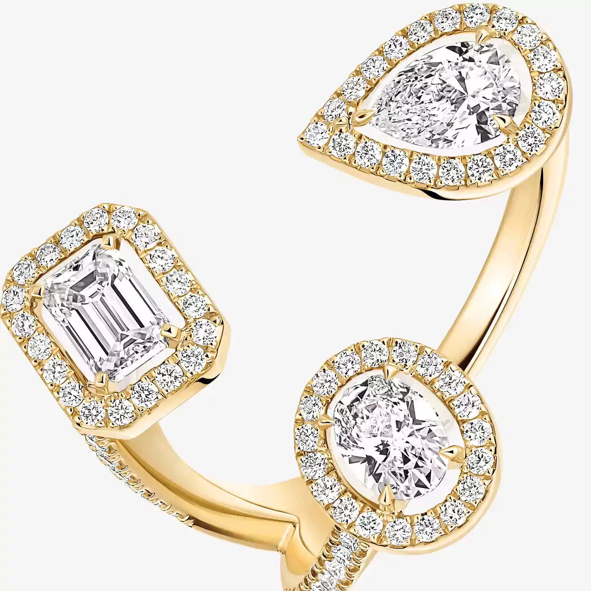 [[Stars Jewelry] Diamond Ring 0,25ct My Twin Trilogy