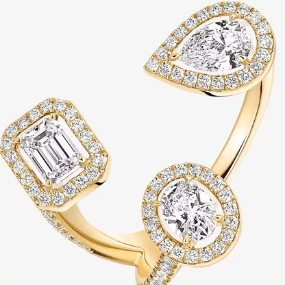 [[Stars Jewelry] Diamond Ring 0,25ct My Twin Trilogy