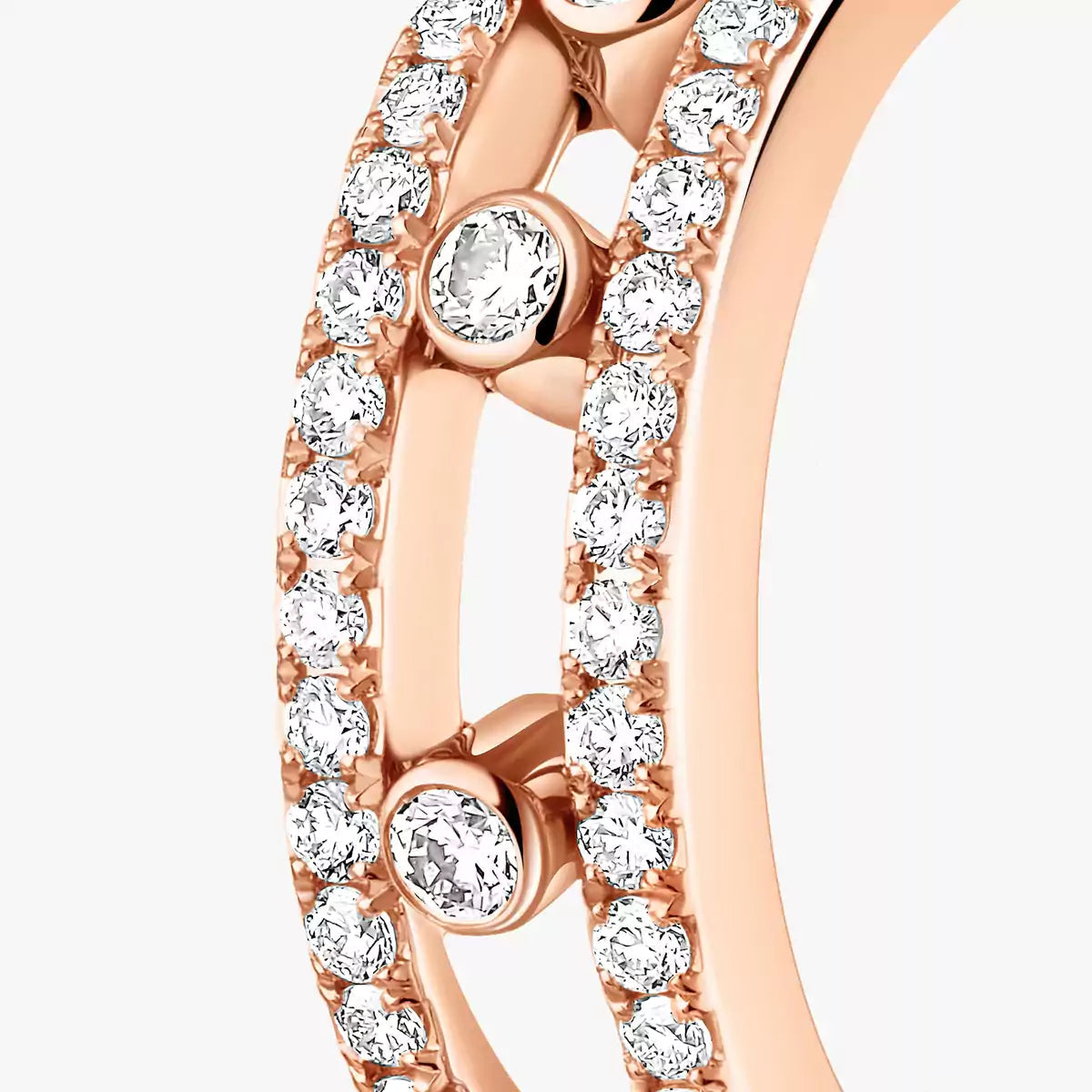[Stars Jewelry]Diamond Pave_ Hoop Earrings Move