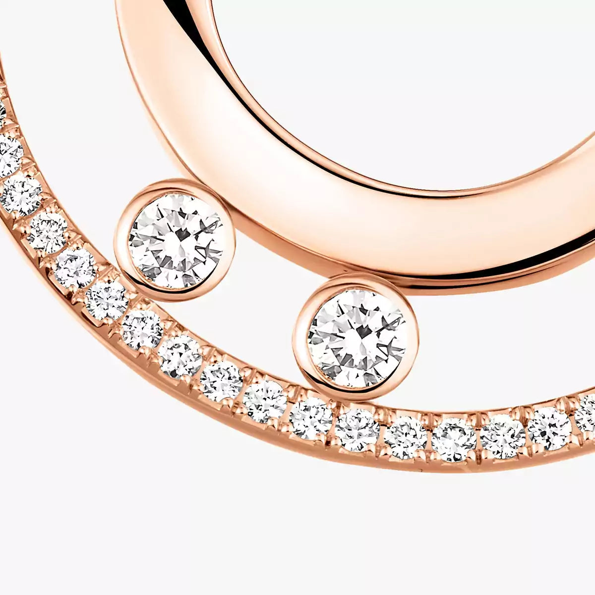 [Stars Jewelry]Move Romane Small Diamond Hoop Earrings