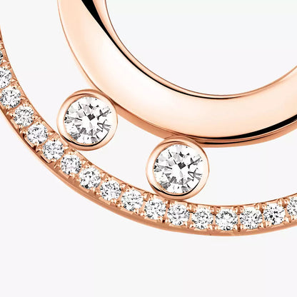[Stars Jewelry]Move Romane Small Diamond Hoop Earrings