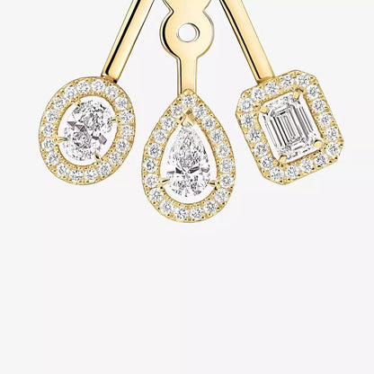 [Stars Jewelry] My Twin Trio  Diamond Earrings