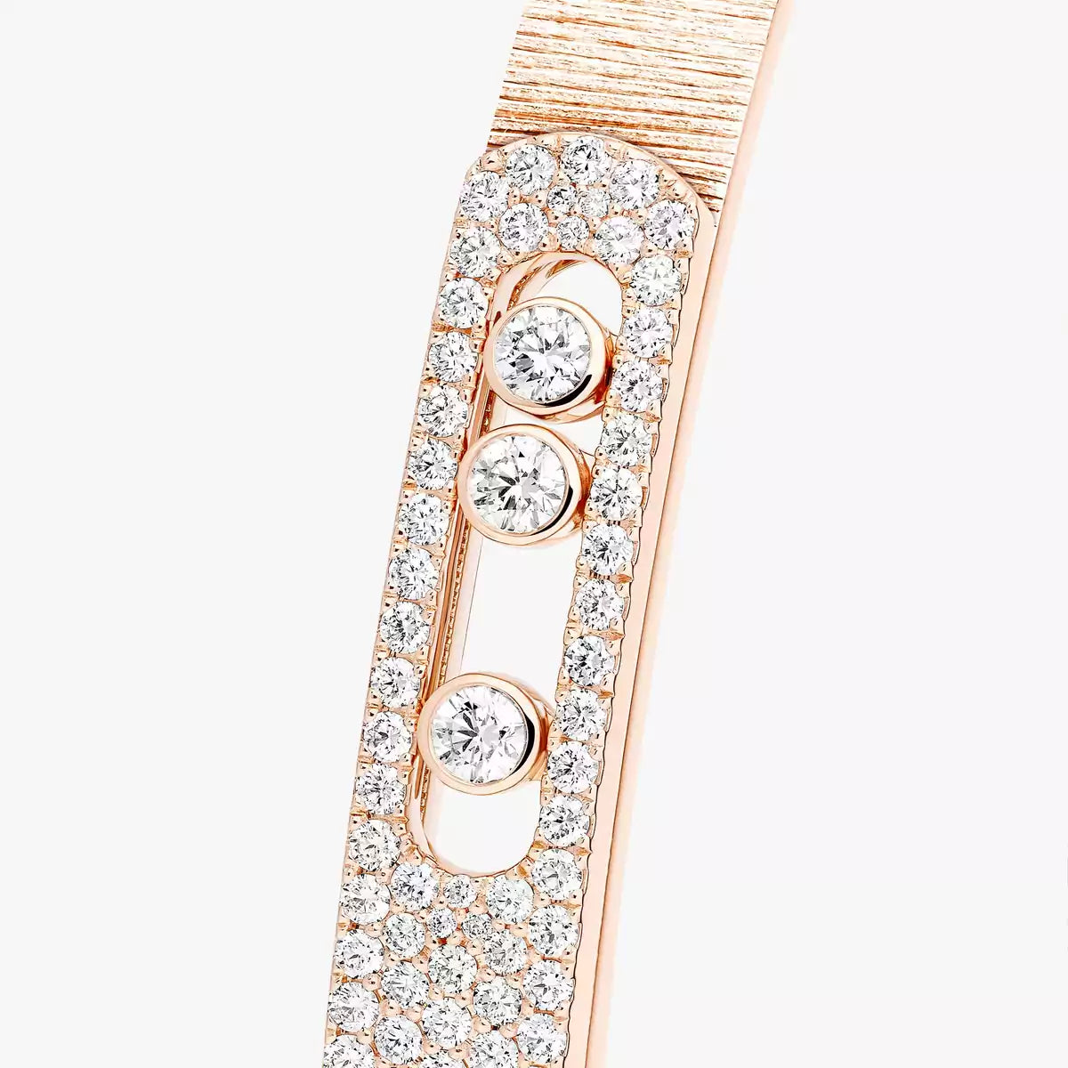 [Stars Jewelry]Move Noa Ciselé half pavé bangle