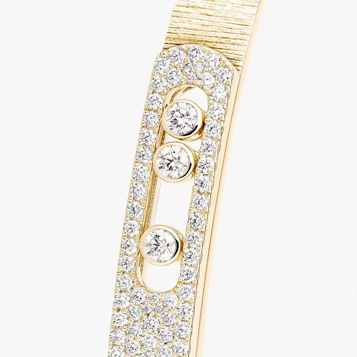 [Stars Jewelry]Move Noa Ciselé half pavé bangle
