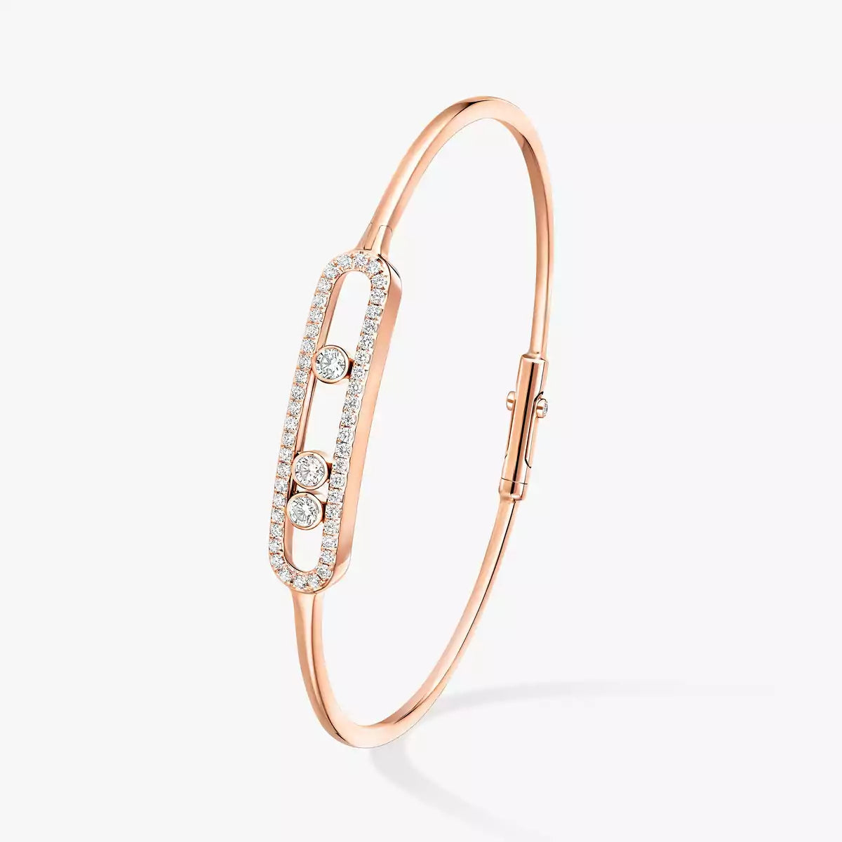 [Stars Jewelry]Move Pavé Diamond Bangle Bracelet M