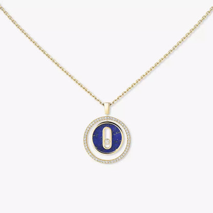 [Stars Jewelry]Lucky Move Diamond Necklace in Rose Gold and White Mother-of-Pearl
