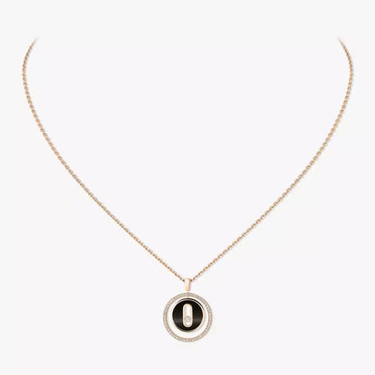 [Stars Jewelry]Lucky Move Diamond Necklace in Rose Gold and White Mother-of-Pearl