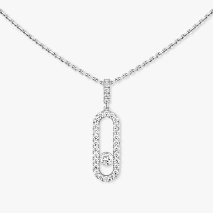 [Stars Jewelry]Move Uno Diamond Necklace in Rose Gold