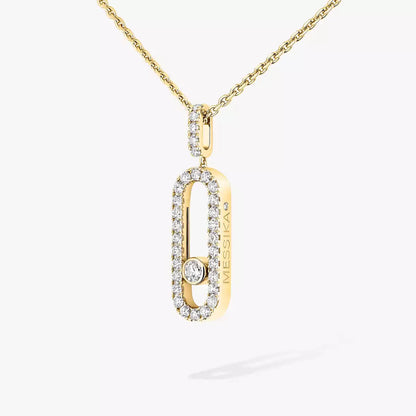 [Stars Jewelry]Move Uno Diamond Necklace in Rose Gold