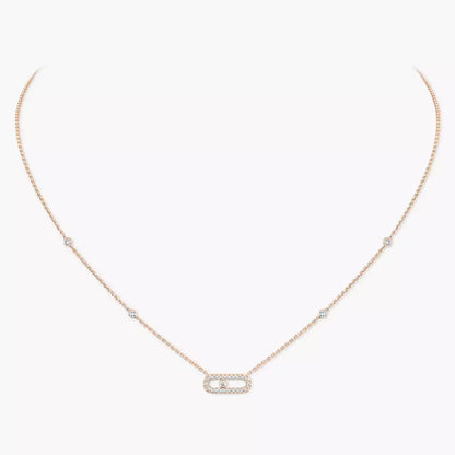[Stars Jewelry]Diamond Necklace Move Uno