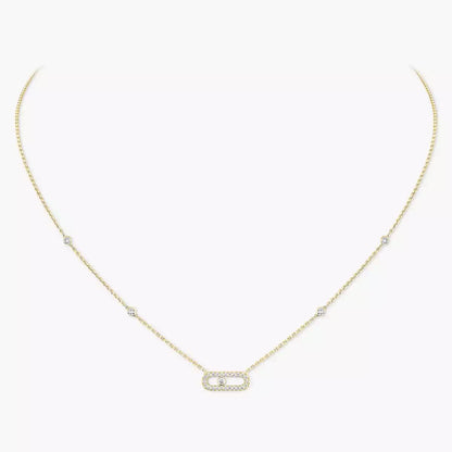 [Stars Jewelry]Diamond Necklace Move Uno
