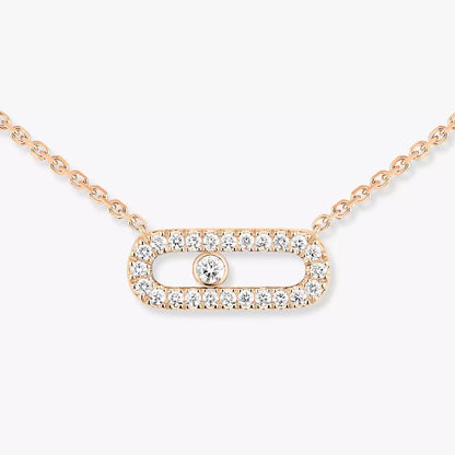 [Stars Jewelry]Diamond Necklace Move Uno