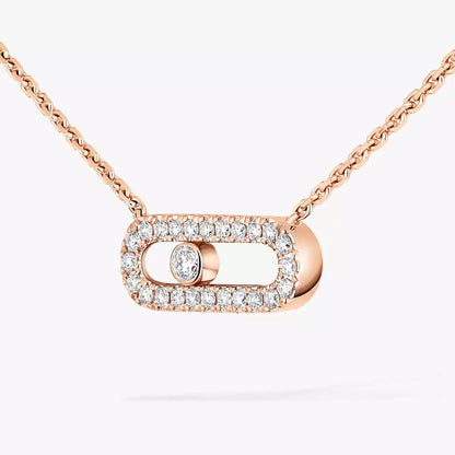 [Stars Jewelry]Diamond Necklace Move Uno