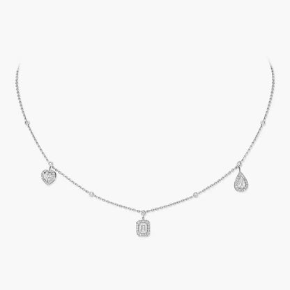 [Stars Jewelry]My Twin Diamond Necklace in Silver