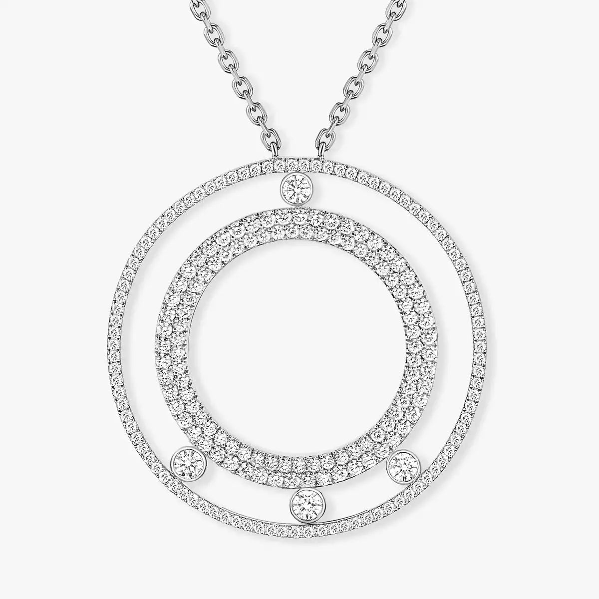 [Stars Jewelry]Move Romane Long Pave_-Set Diamond Necklace