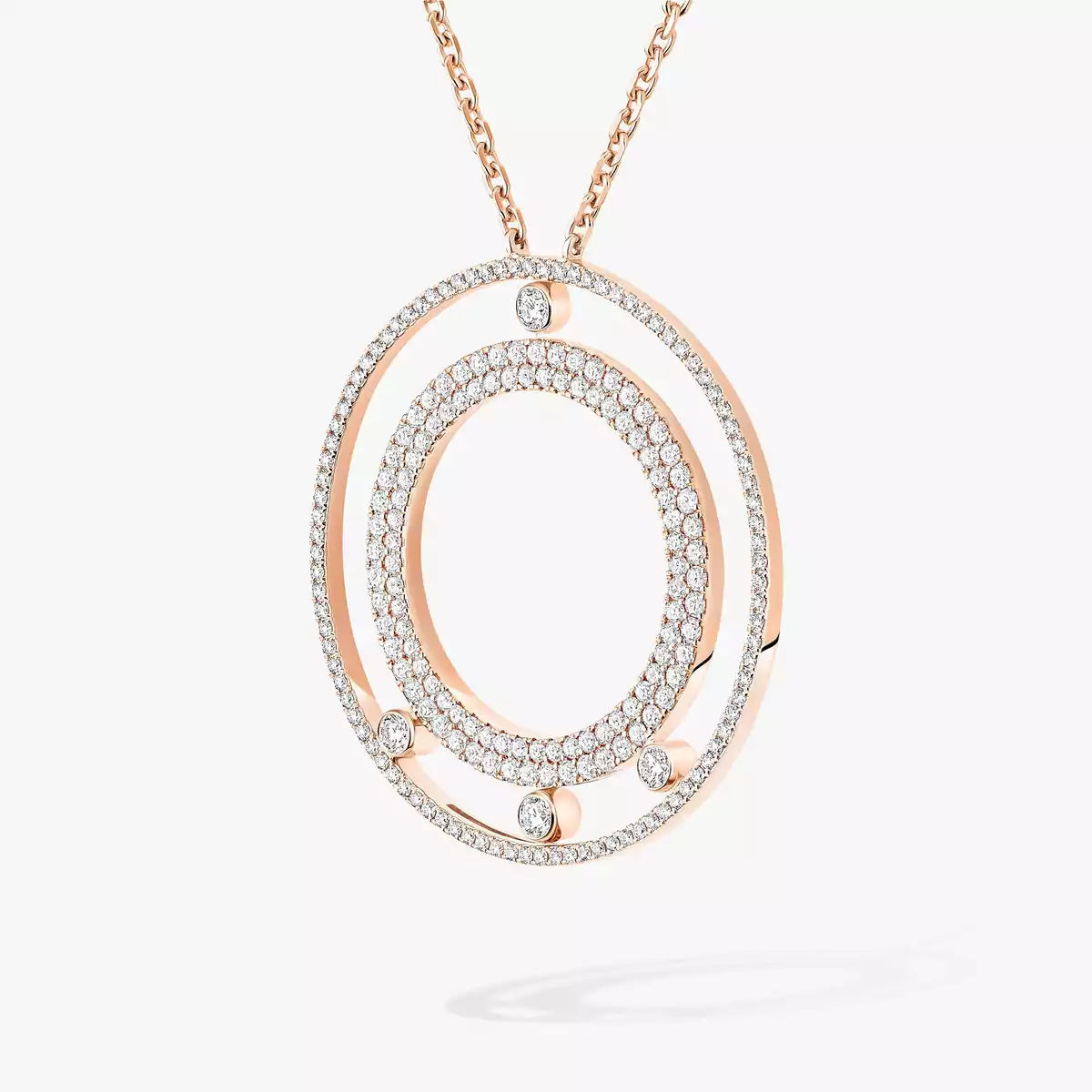 [Stars Jewelry]Move Romane Long Pave_-Set Diamond Necklace