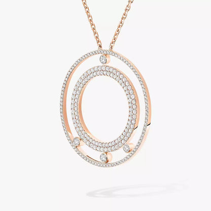 [Stars Jewelry]Move Romane Long Pave_-Set Diamond Necklace