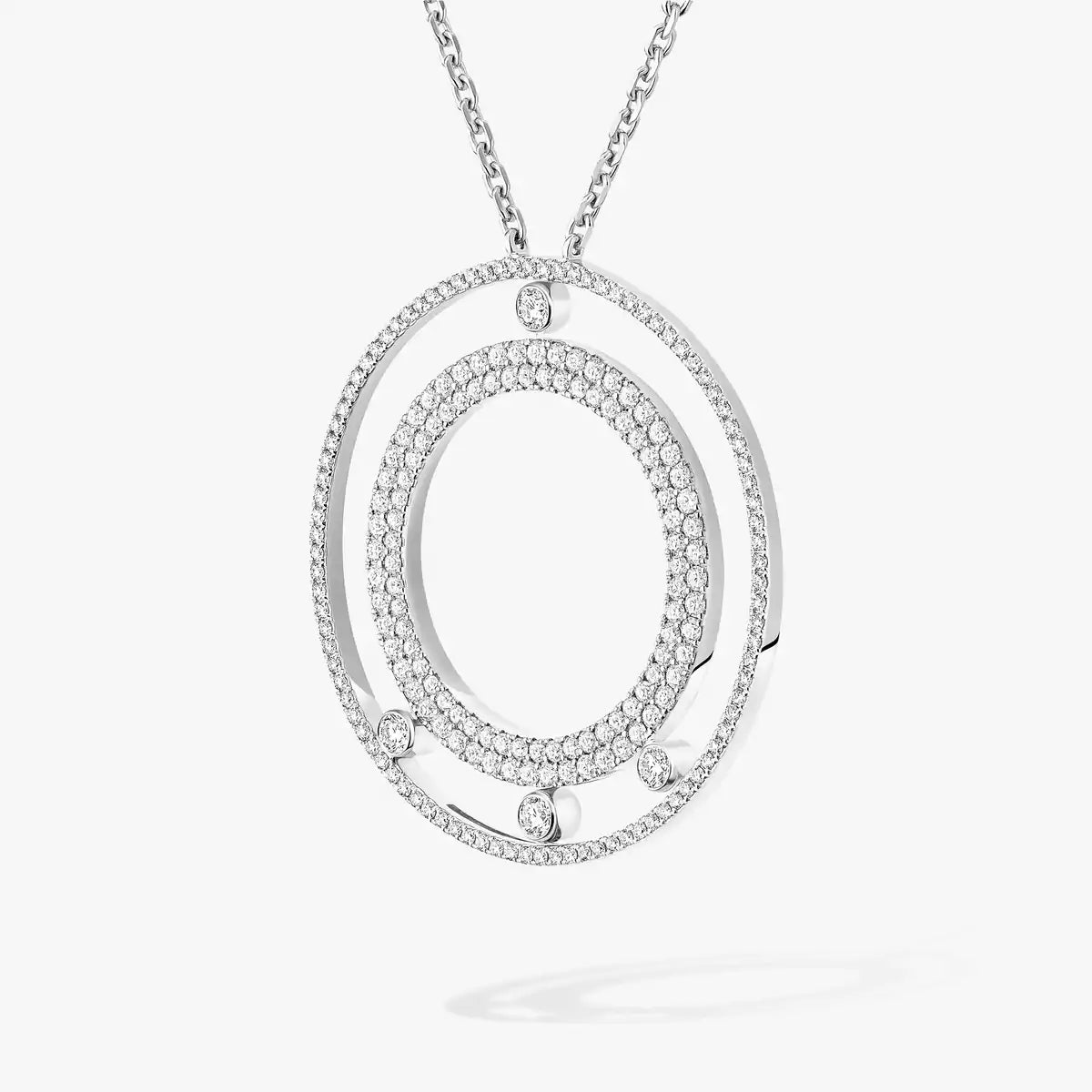 [Stars Jewelry]Move Romane Long Pave_-Set Diamond Necklace