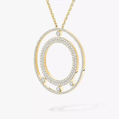 [Stars Jewelry]Move Romane Long Pave_-Set Diamond Necklace