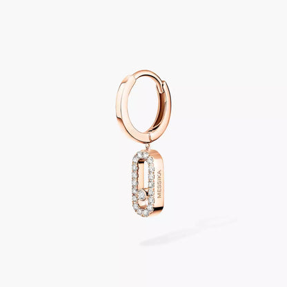 [Stars Jewelry]Move Uno Single Diamond Hoop Earring