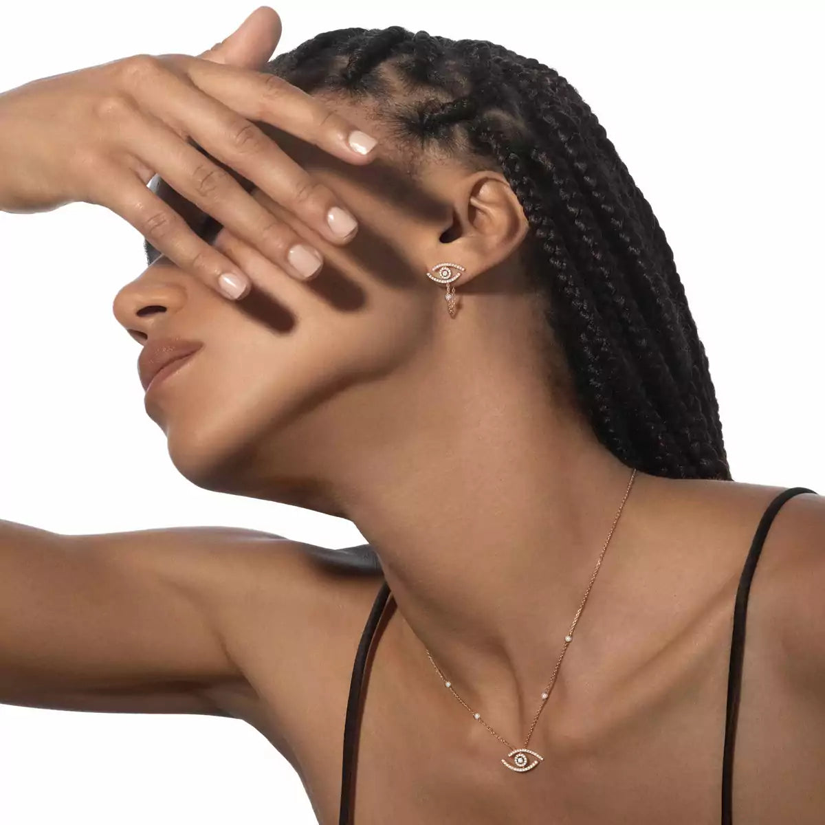 [Stars Jewelry]Lucky Eye Diamond Earrings