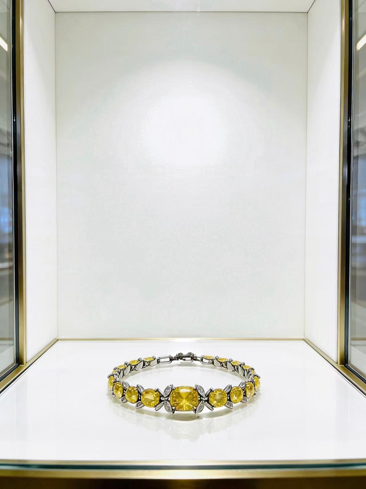 [Star Jewelry] Citrine Floral Leaf Bracelet