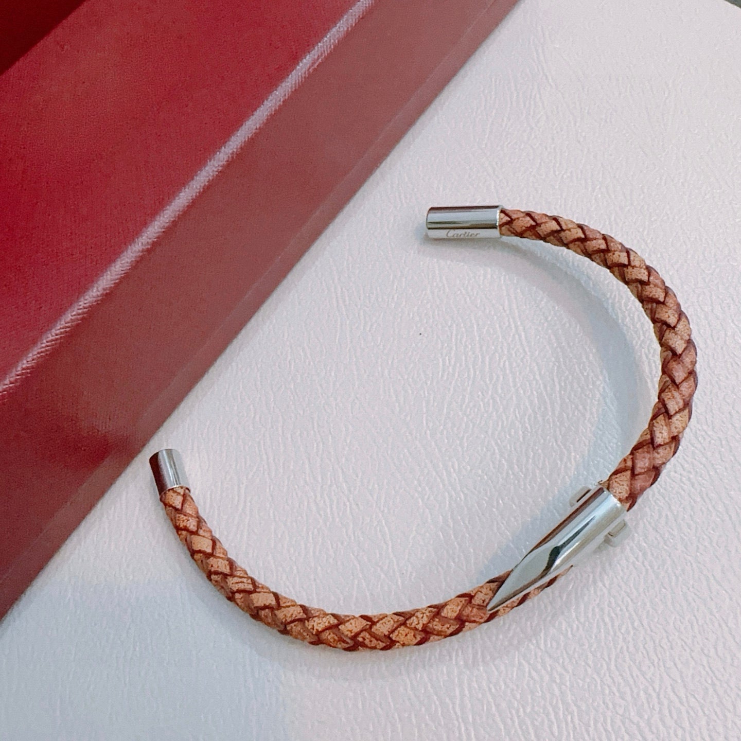 [Star Jewelry] Cartier Juste un Clou Style Braided Leather Bracelet