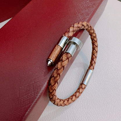 [Star Jewelry] Cartier Juste un Clou Style Braided Leather Bracelet