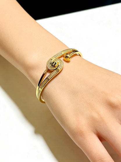 [Star Jewelry] Cartier Juste un Clou Nail Series Spinning Diamond Bracelet